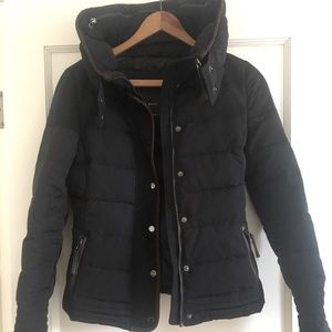 Zara Black Puffer Coat